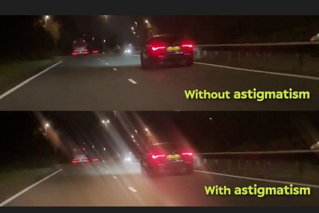 Astigmatism night vision